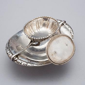 Georg Jensen, a bowl/dish, Copenhagen ca 1915-19, 830/1000 silver,