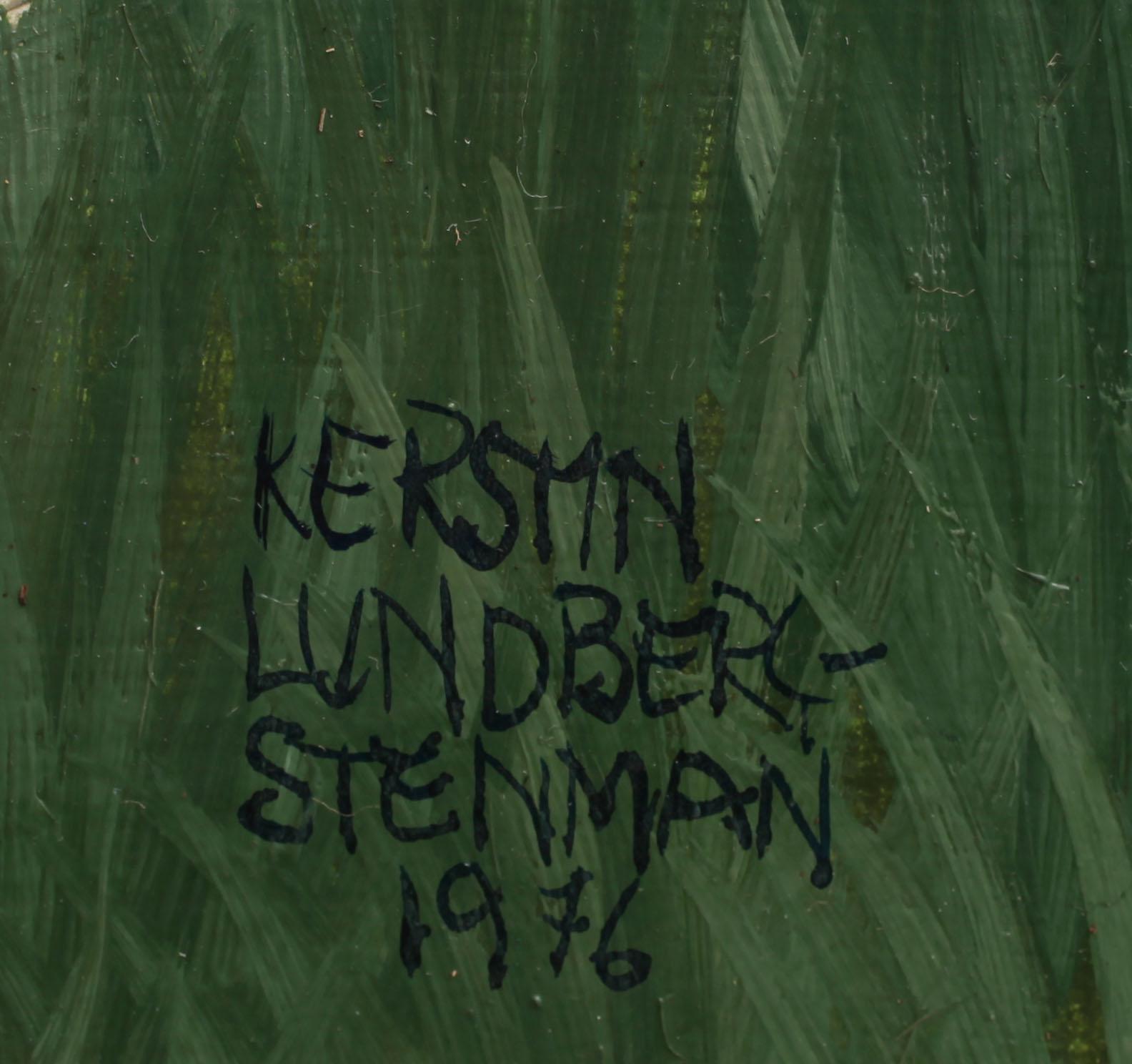 KERSTIN LUNDBERG-STENMAN, olja på pannå, sign o dat 1976.