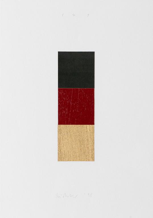 Gerhard Richter, "Schwarz, Rot, Gold".