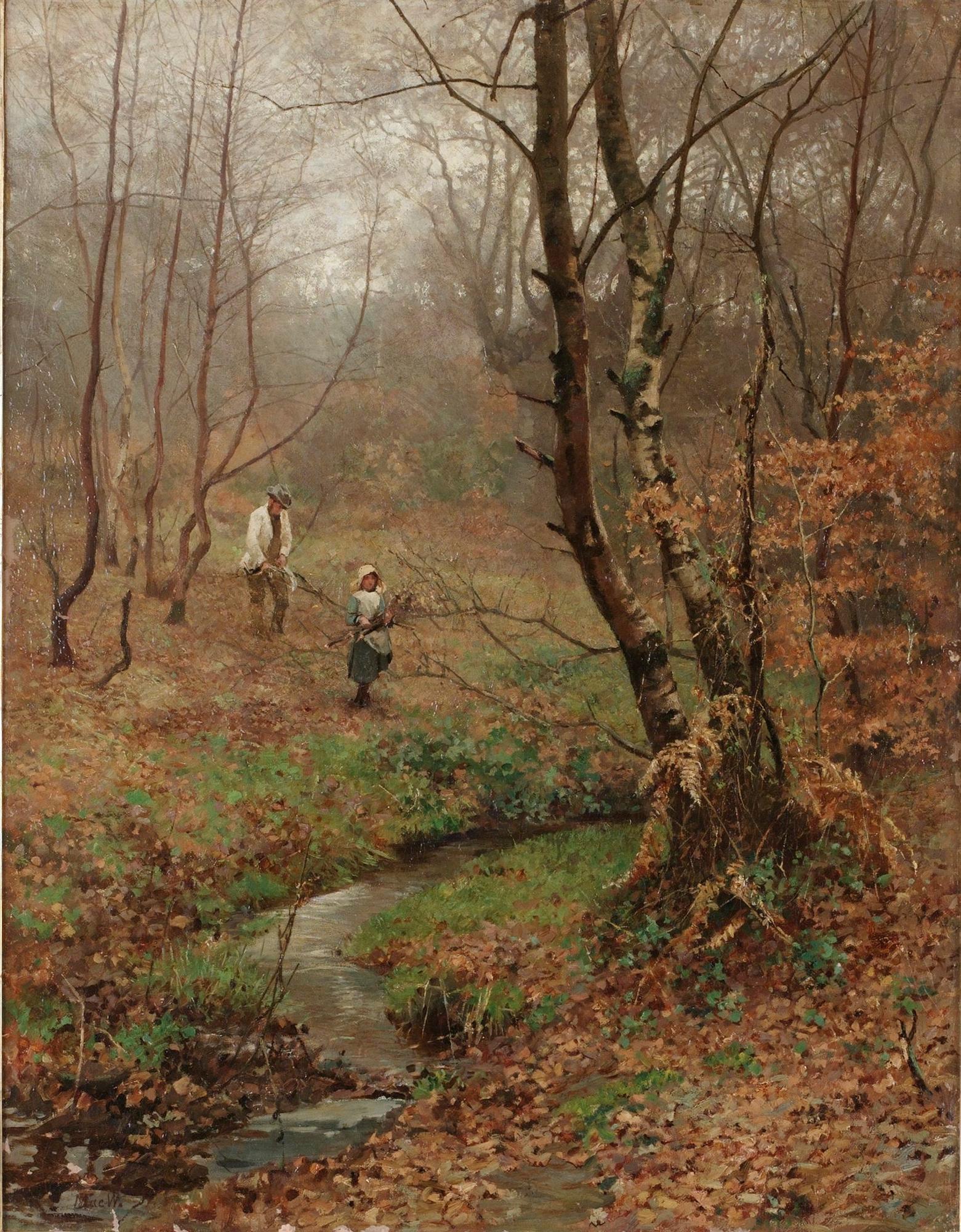 John MacWhirter, Figurer i höstlandskap.