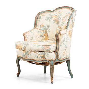 58. A Rococo 18th century bergere.