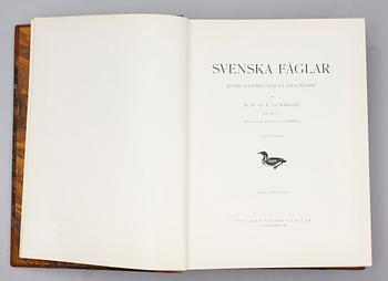 BÖCKER: Svenska Fåglar av M, W och F von Wright, förlaget Svenska Fåglar, andra upplagan, 1927, 3 volymer.