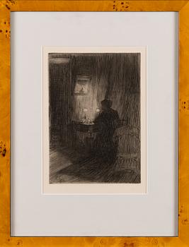 HUGO SIMBERG, etching, signed and dated 1914 in the plate.