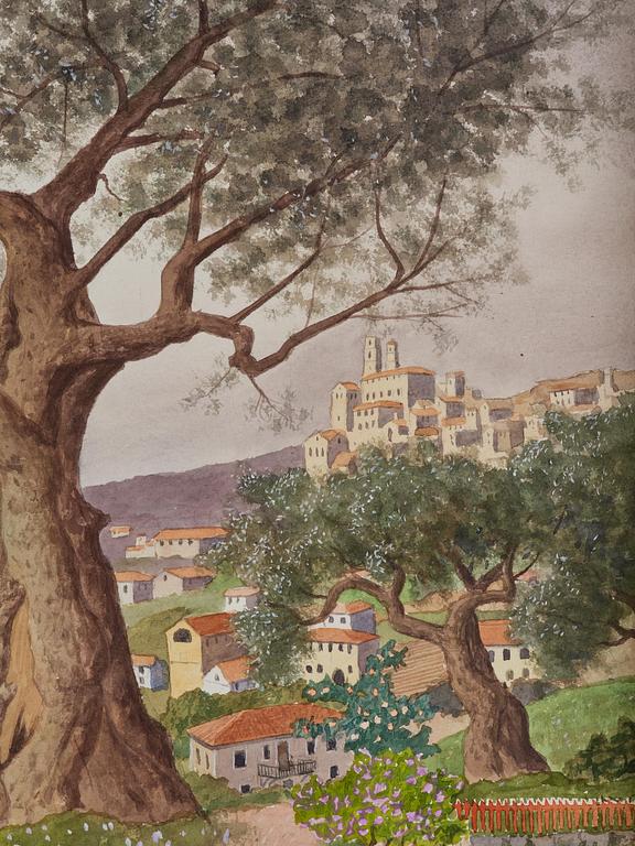 Oskar Bergman, View from Grasse.