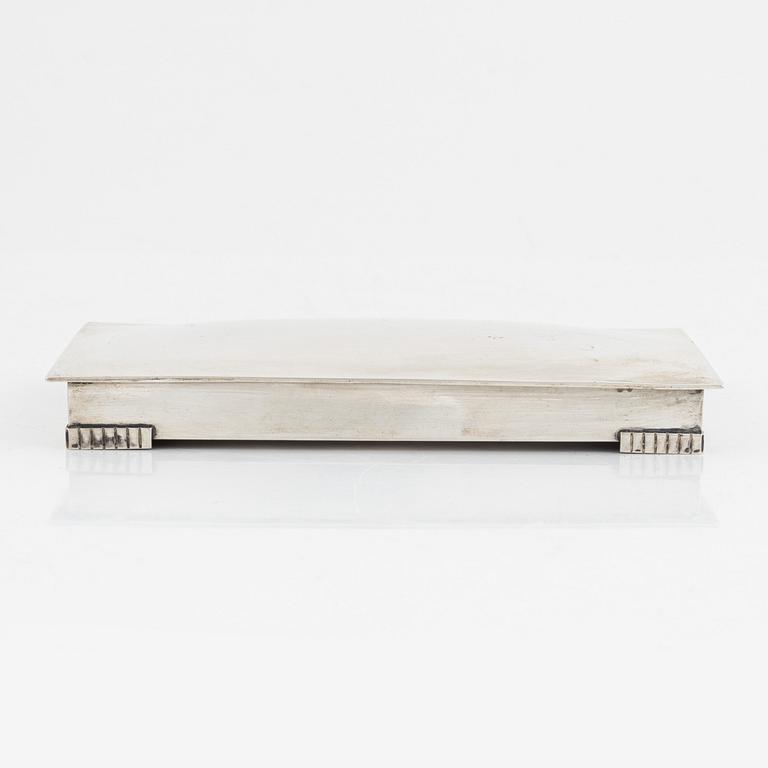 A silver cigarette case, TESI, Gothenburg, 1952.