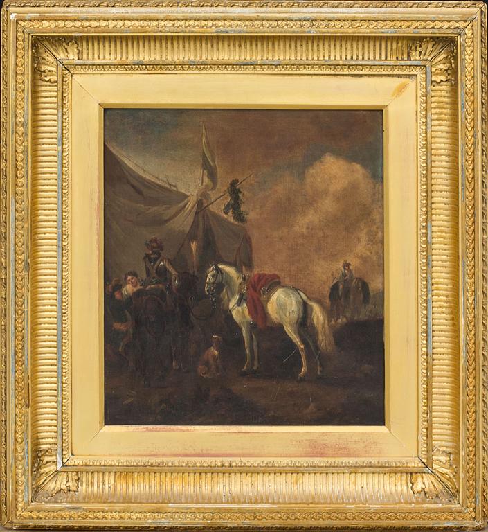 PHILIPS WOUWERMAN, his art, after, oil on canvas.