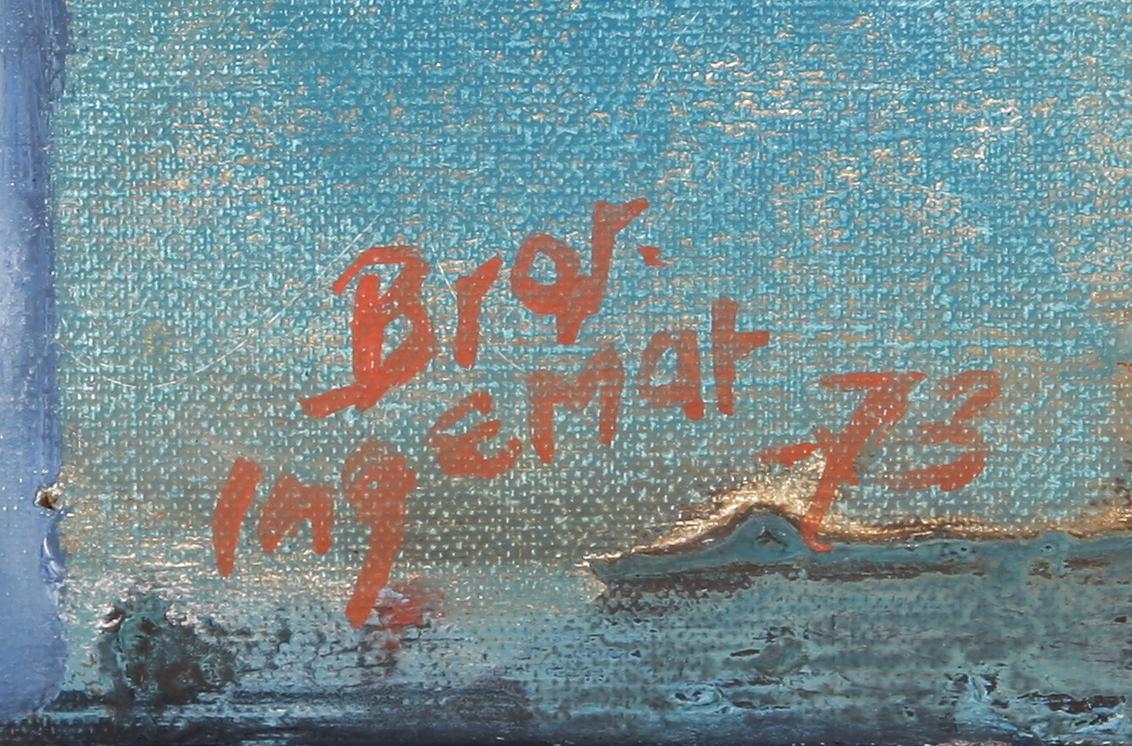 BROR INGEMAR FRÖBERG, olja på duk. Sogn och dat -73.