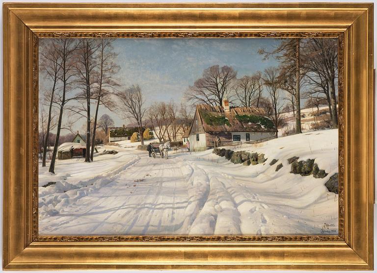 Peder Mork Mönsted, Winter in Jyderup.