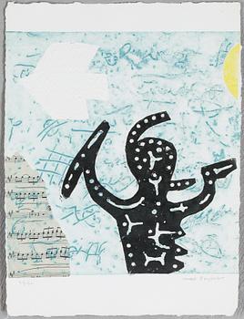 MAX PAPART, mapp med 4 st carborundumetsningar, signerade och numrerade 36/70.