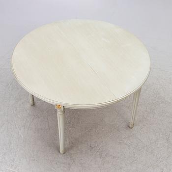 A Gustavian style 'Vegeholm'dining table, KA Roos, second half of the 20th Century.