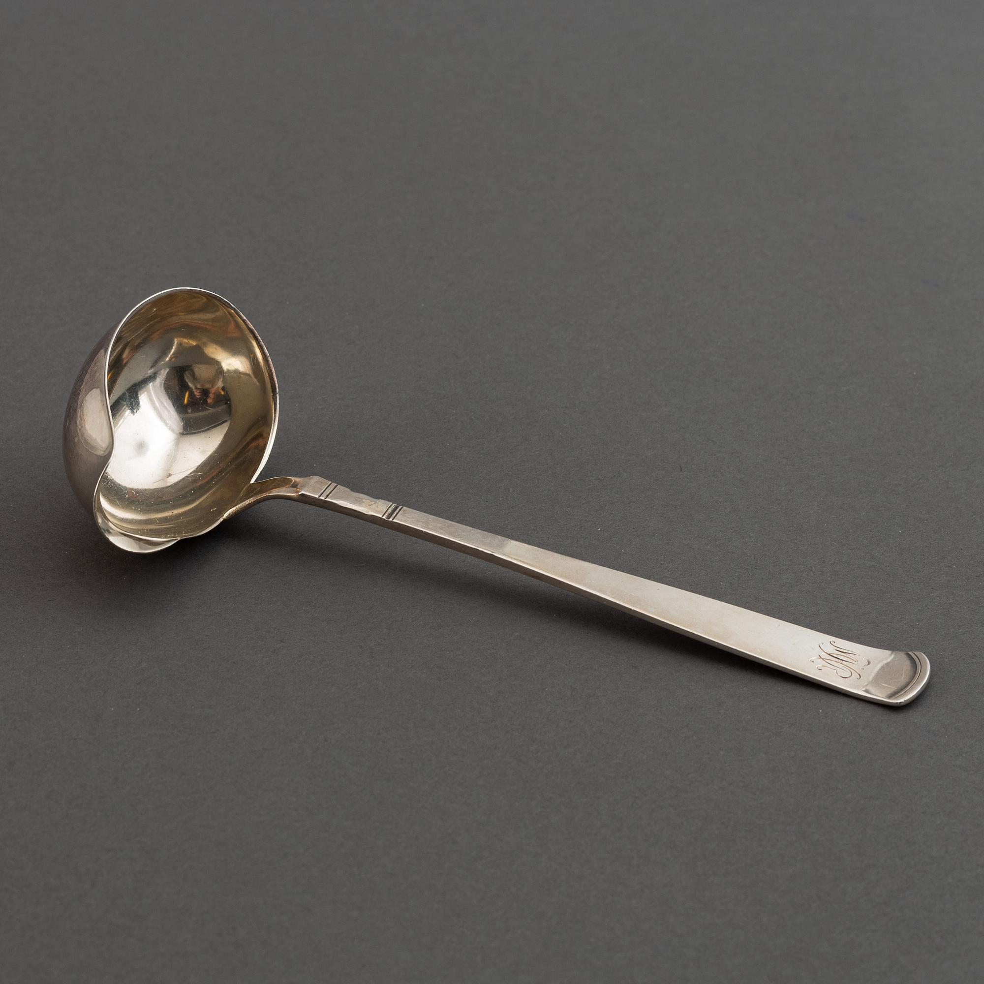 Jacob Ängman, silver cutlery 'Rosenholm' (25 pc), GAB.