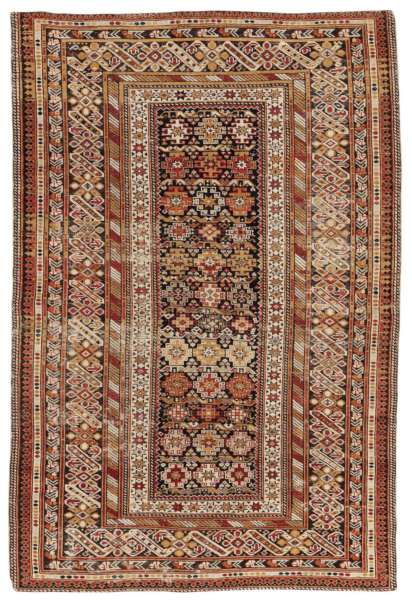 An antique Chichi rug, Northeast Caucasus, c. 178 x 119 cm.