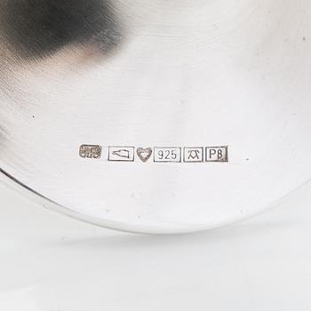 Pekka Piekäinen, two pairs of beakers, silver and gilded silver, 1979 and 1992.
