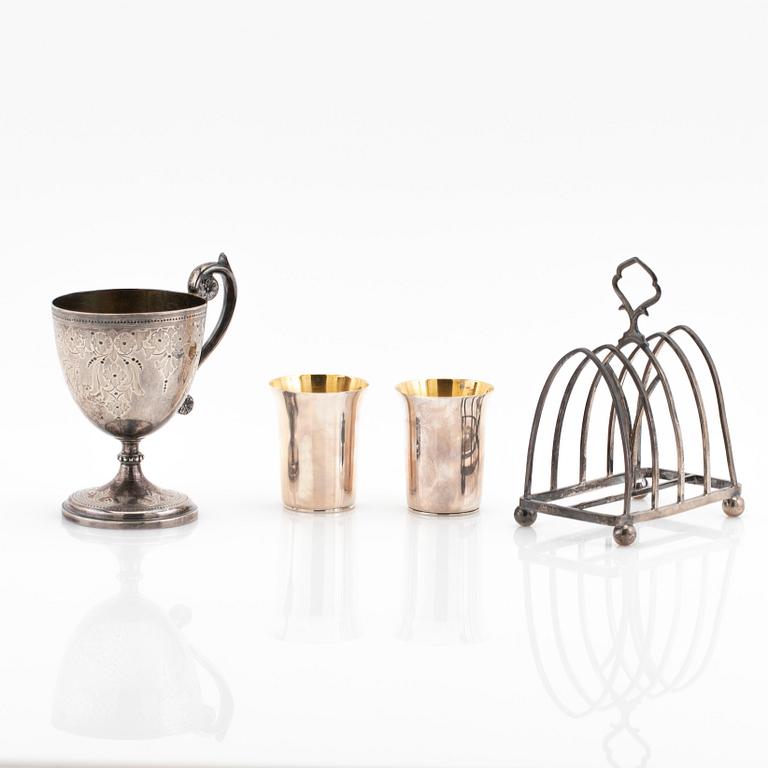 Parti, silver, 4 delar.