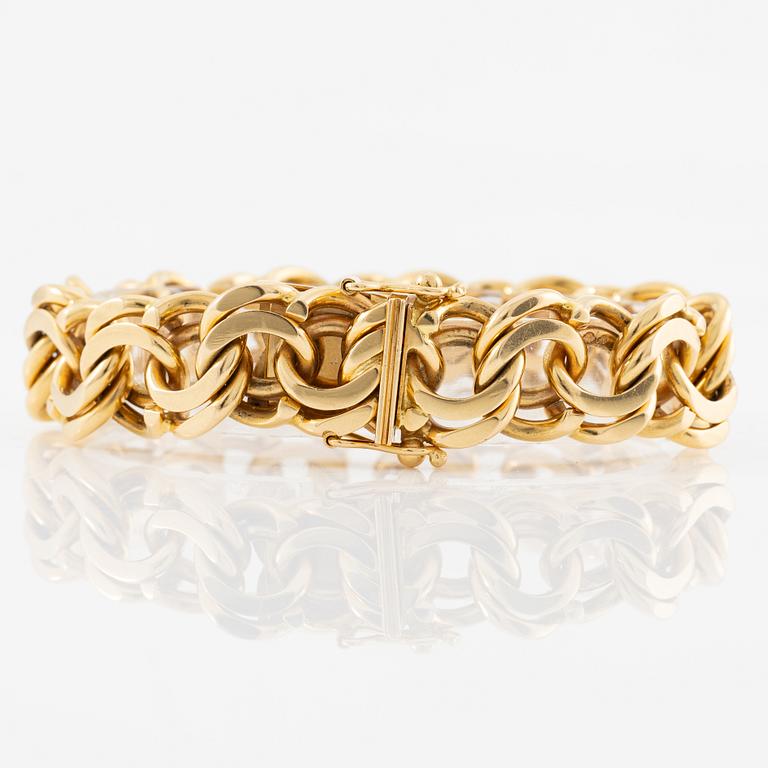 Armband, 18K guld, bismarcklänk.