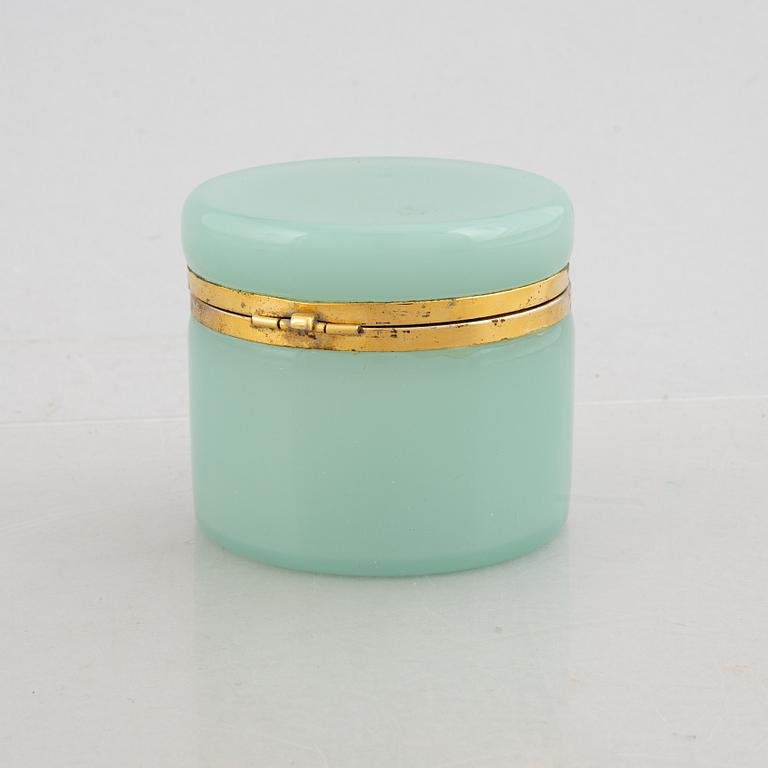 Fratelli Ferro, a glass and brass box, Murano, 1960s.