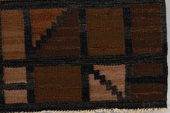 Irma Kronlund, a carpet, flat weave, ca 219,5 x 148 cm, Signed KLH IK.