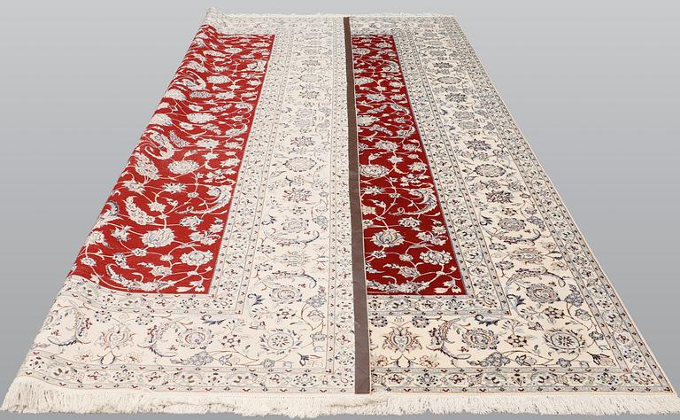 A carpet, Nain Part Silk, so called 6LAA, ca 356 x 260 cm.