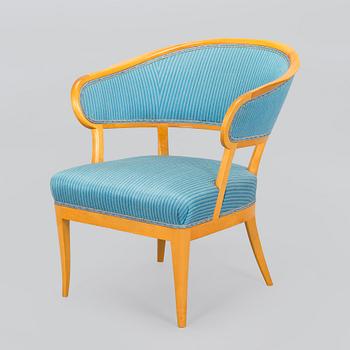 Carl Malmsten, an "Erik Gustaf" armchair, later part of the 20th century.