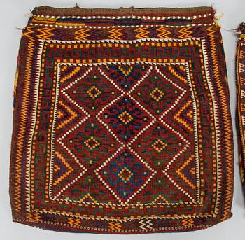 A pair of west persian saddel bags. Circa  150 x 80 cm.