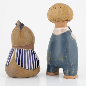 Lisa Larson, two figurines, Gustavsberg, Sweden.