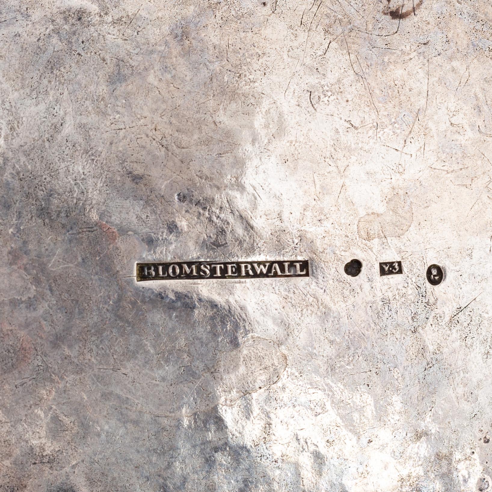 A Swedish silver sugar box, mark of Johan Daniel Blomsterwall, Gothenburg 1829.