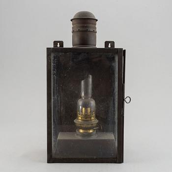 A 19th century tinplate lantern.