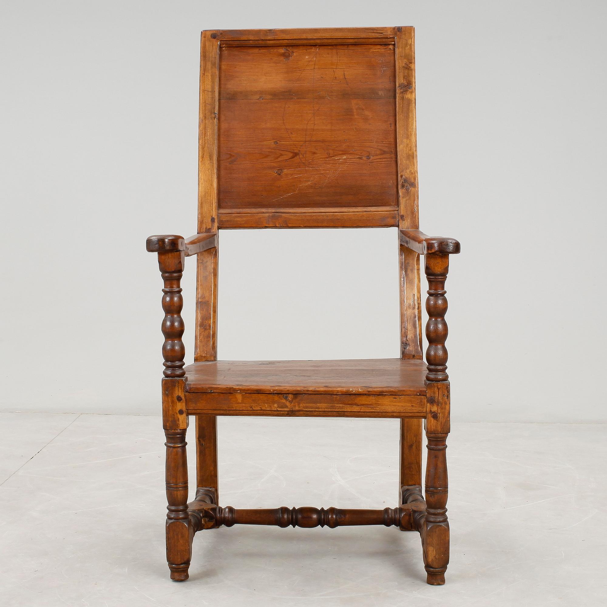 KARMSTOL, barock, 1700-tal.