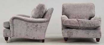 FÅTÖLJER, ett par, Howard-modell, 2000-tal.