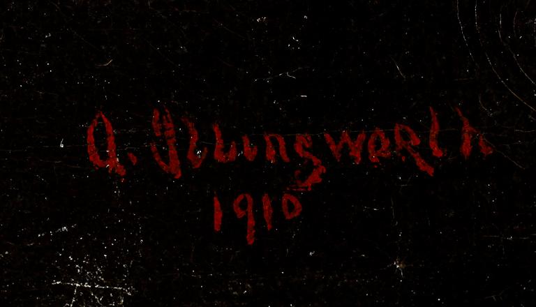 A ILLINGWORTH, olja på duk, signerad och daterad 1910.