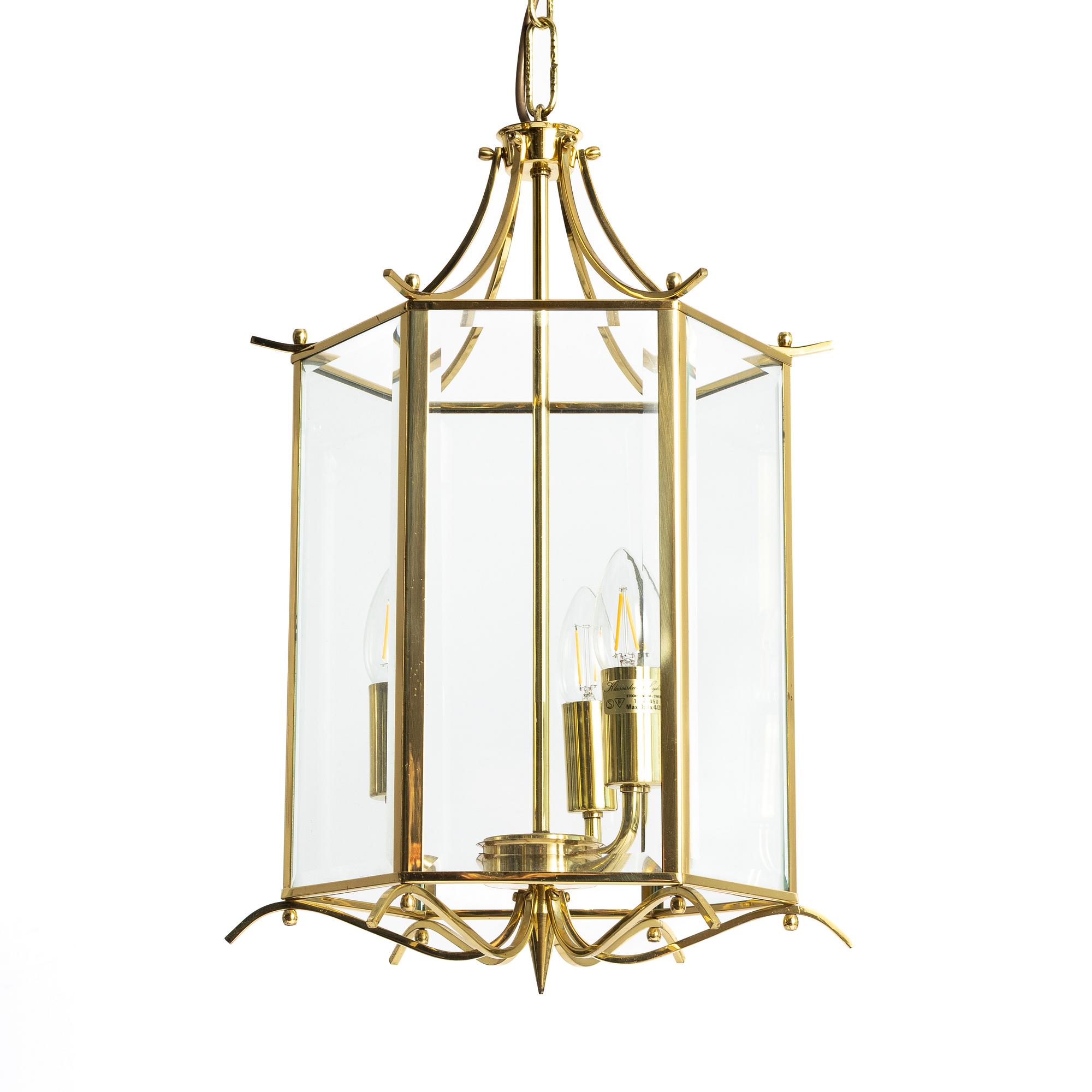 Ceiling lamp, Klassiska Lyktor, Stockholm, late 20th century.