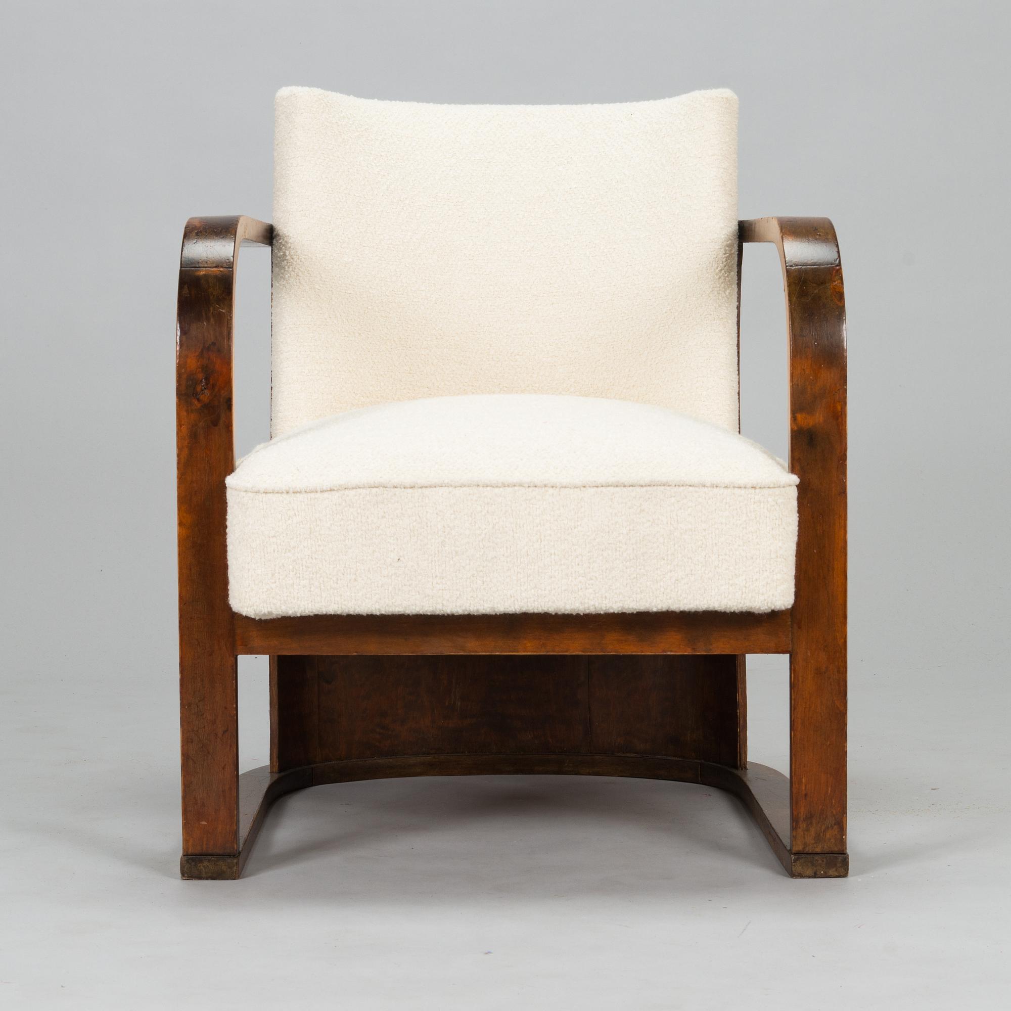Werner West, a 1930's armchair for Oy Stockmann Ab, Keravan Puusepäntehdas, Finland.