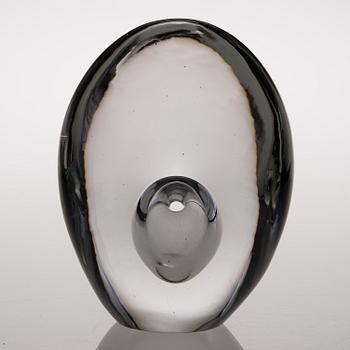 TIMO SARPANEVA, skulptur, "Sittande fågel", signerad  Timo Sarpaneva, Iittala -54.