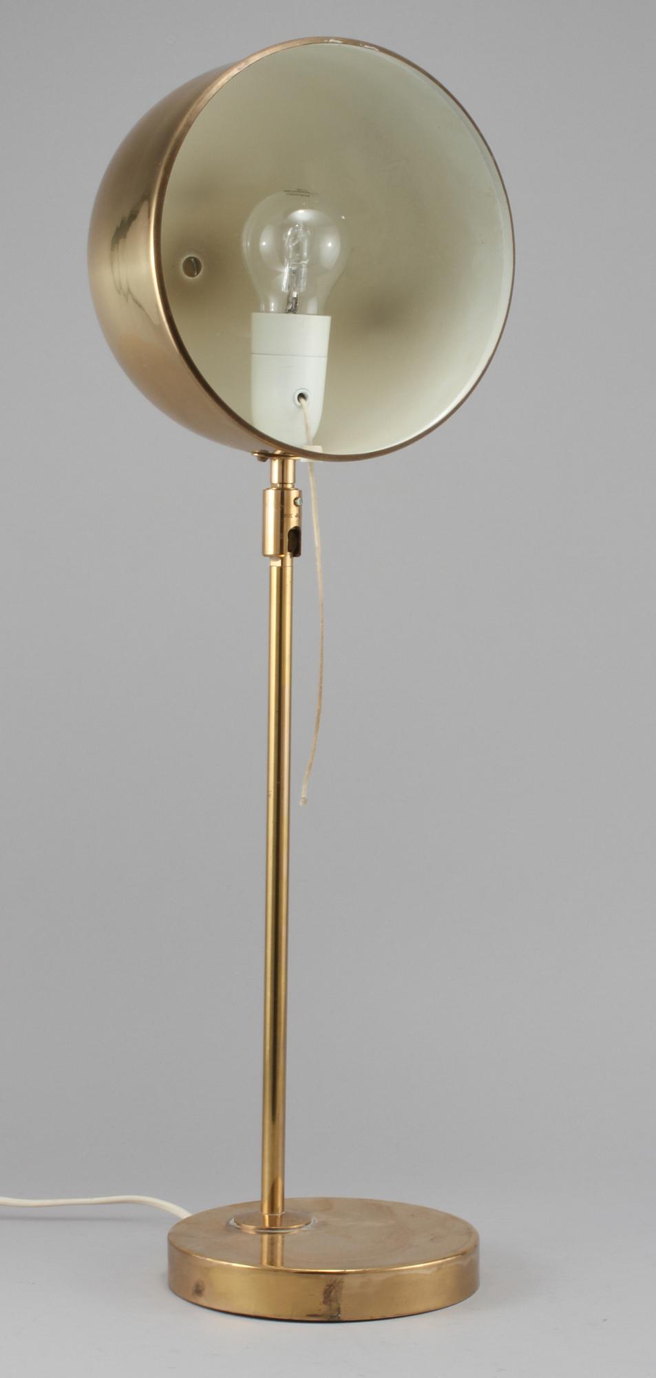 SKRIVBORDSLAMPA, Bergbom, 1900-talets andra hälft.