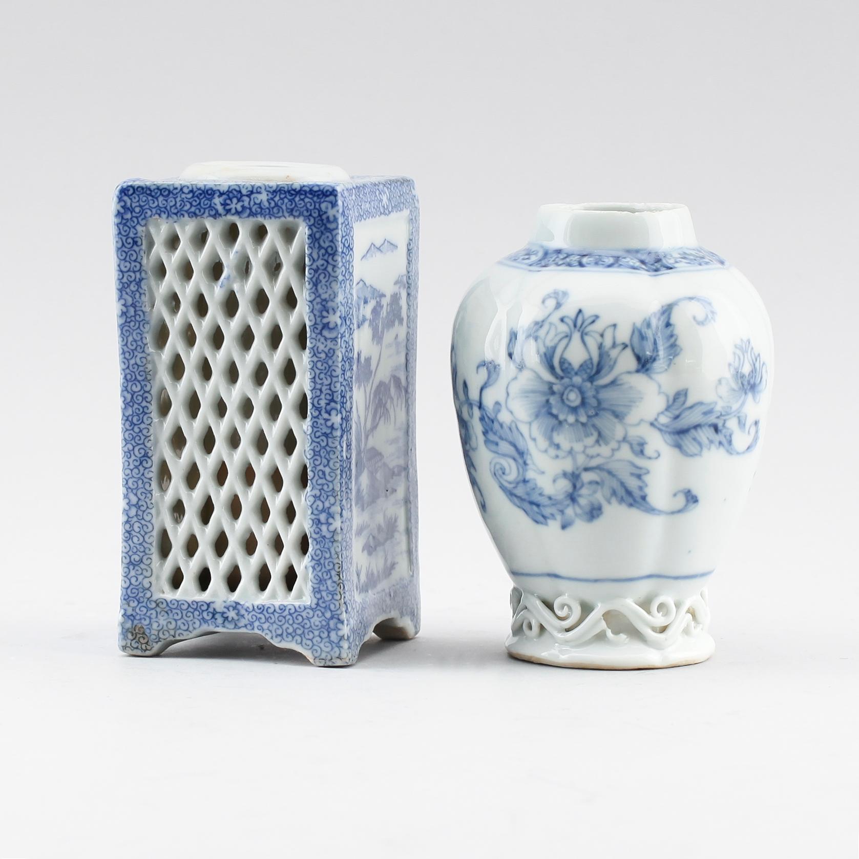 TEVAS OCH VAS, porslin, Kina och Japan, 1700-/1900-tal.
