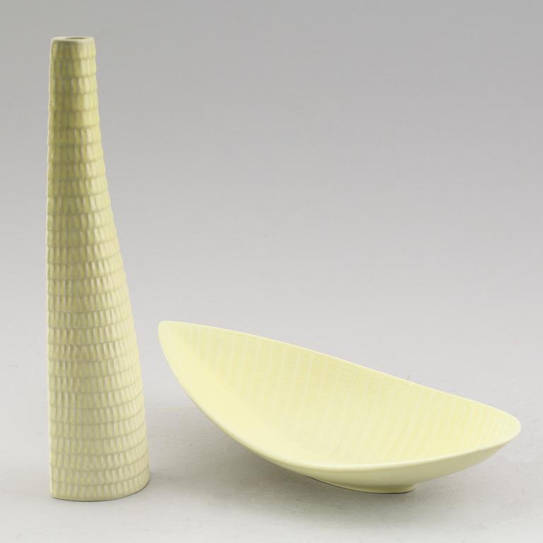 SKÅL OCH VAS, stengods, Reptil, Stig Lindberg, Gustavsberg.