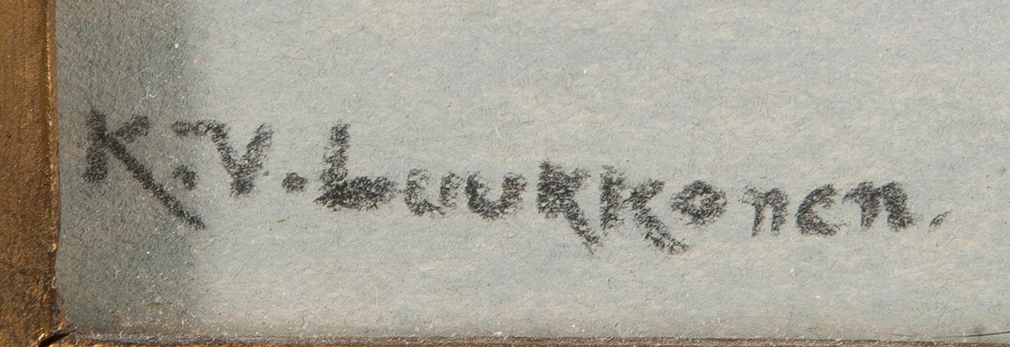 K.V. LUUKKONEN, pastell, signerad.