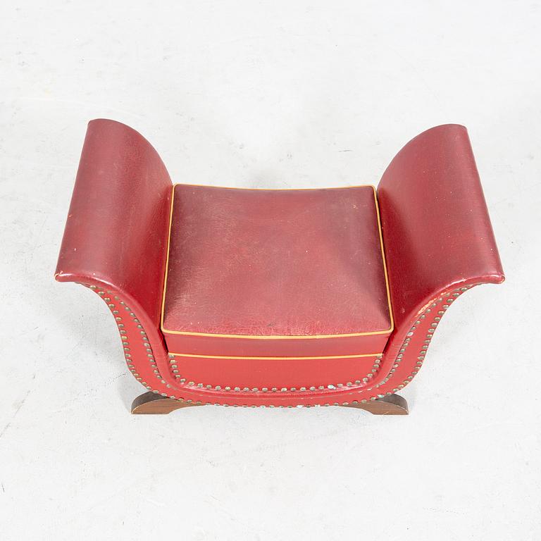 A leather stool by Otto Schultz 1930s/40's.