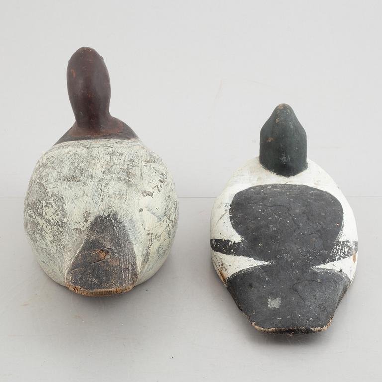 A set of four decoy ducks, first half of the 20th Century.