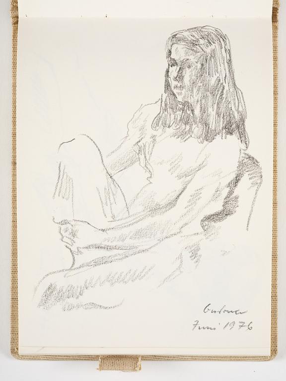 Lotte Laserstein, 4 skissböcker med blyertsteckningar.