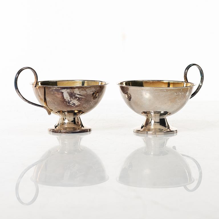Punch mugs, 8 pcs, silver, Ceson Guldvaru Ab, Gothenburg 1978.
