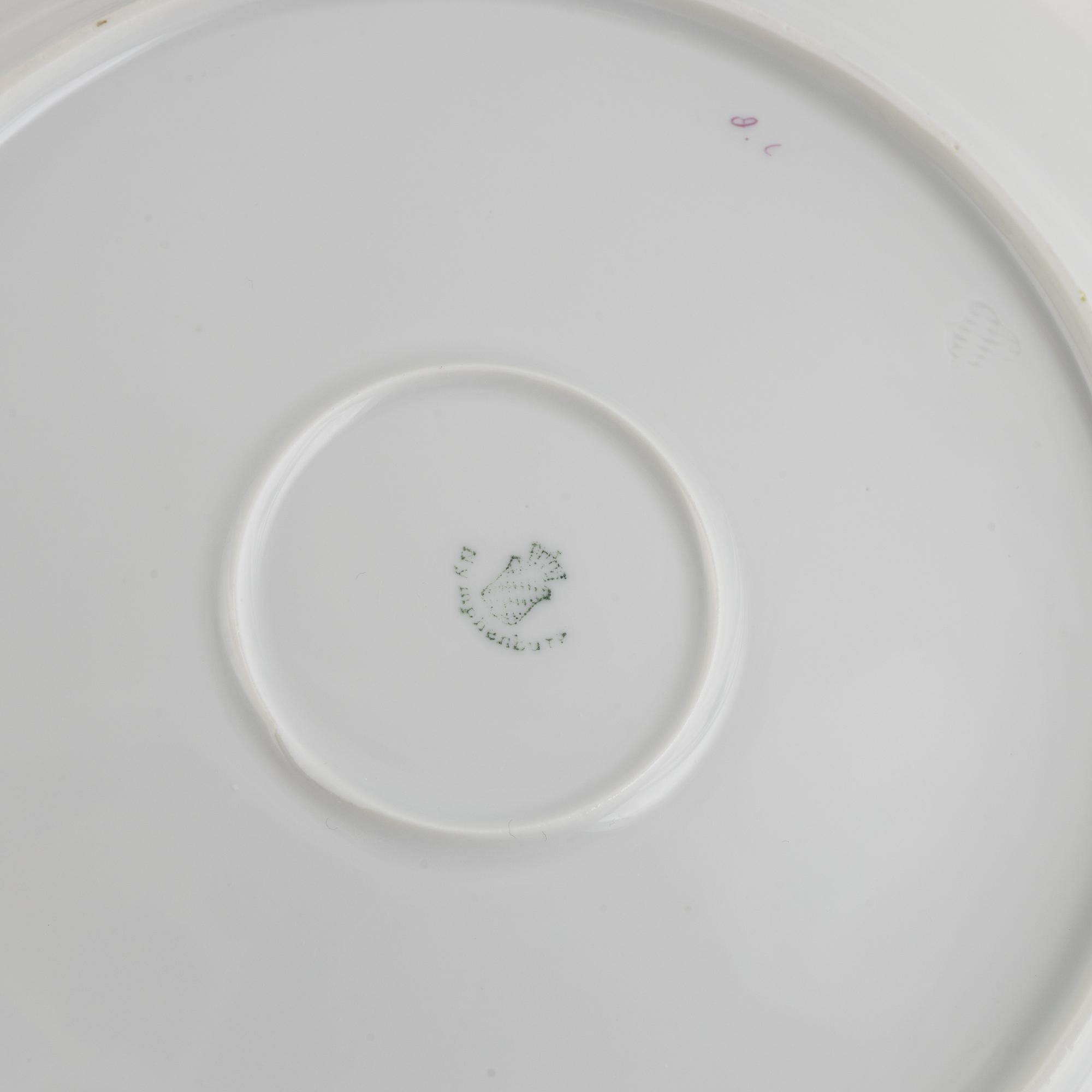 A 92-piece porcelain dinner service, Nymphenburg, Germany.