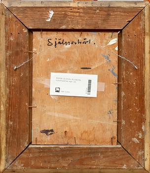 GUSTAV RUDBERG, olja på pannå, sign.