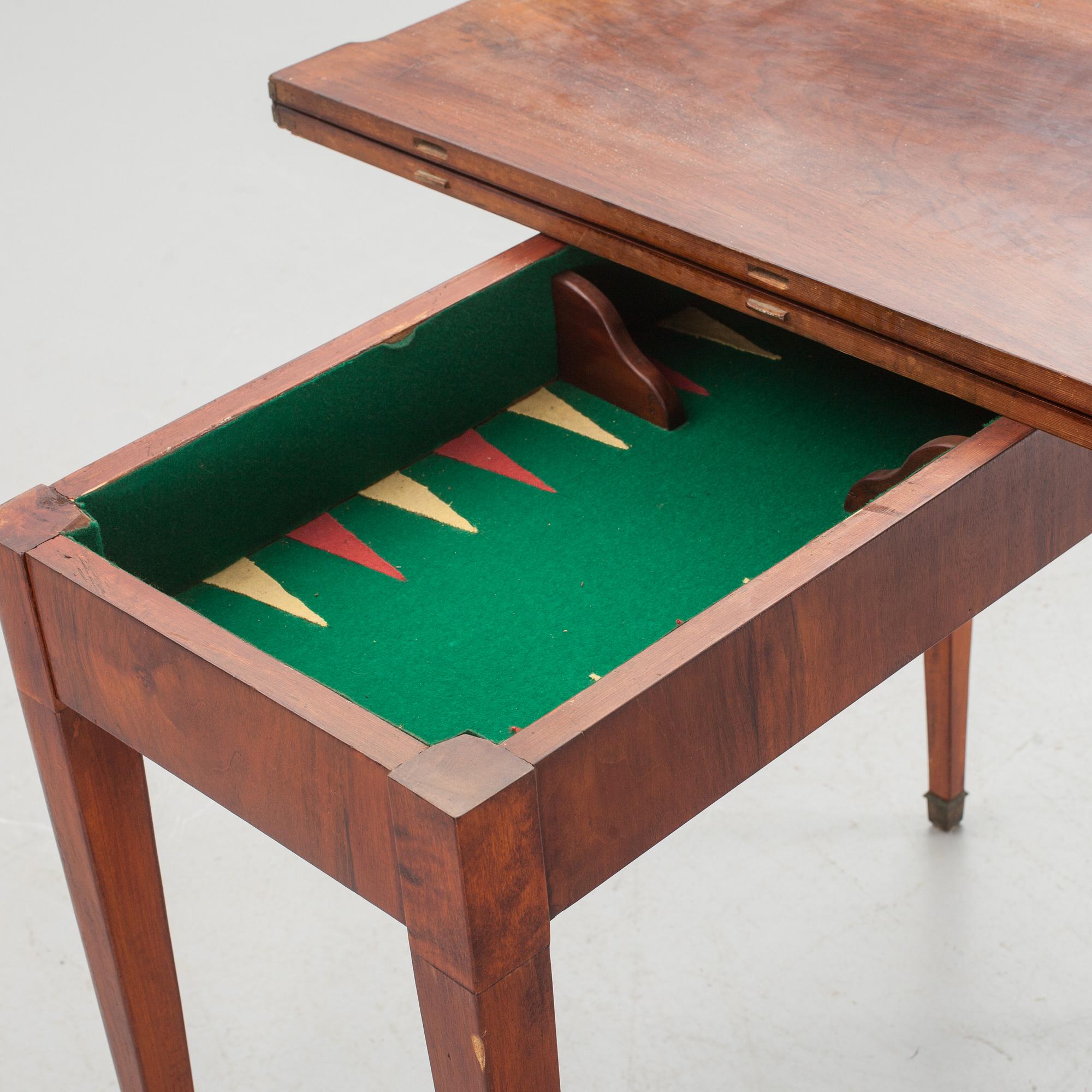 SPELBORD, sengustavianskt/gustaviansk stil, 1800-tal.