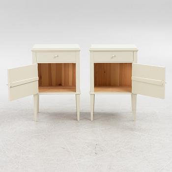 Bedside tables, a pair, Gustavian style, contemporary manufacture.