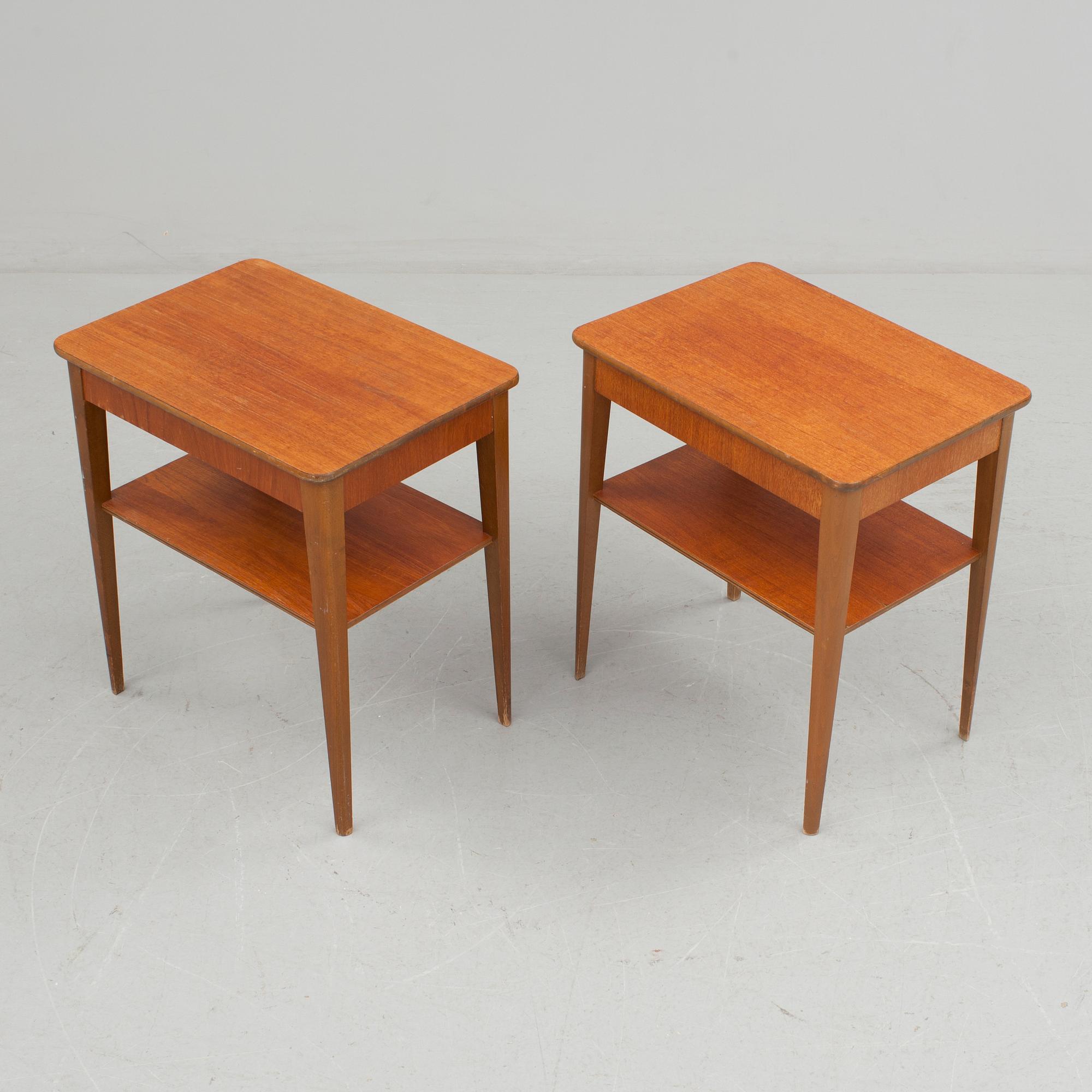 SÄNGBORD, ett par. 1960-tal.