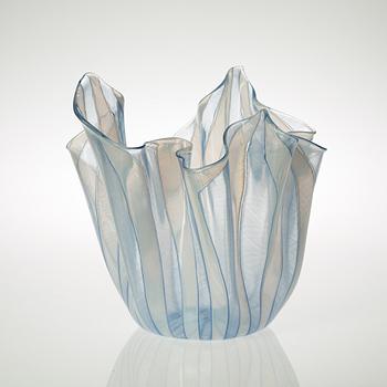 FULVIO BIANCONI & PAOLO VENINI, näsduksskål, "Fazzoletto", Venini, Murano, Italien 1950-tal.