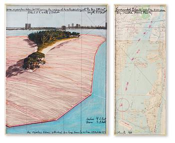 Christo & Jeanne-Claude, "Surrounded Islands (project for Biscayne Bay, Greater Miami, Florida)".