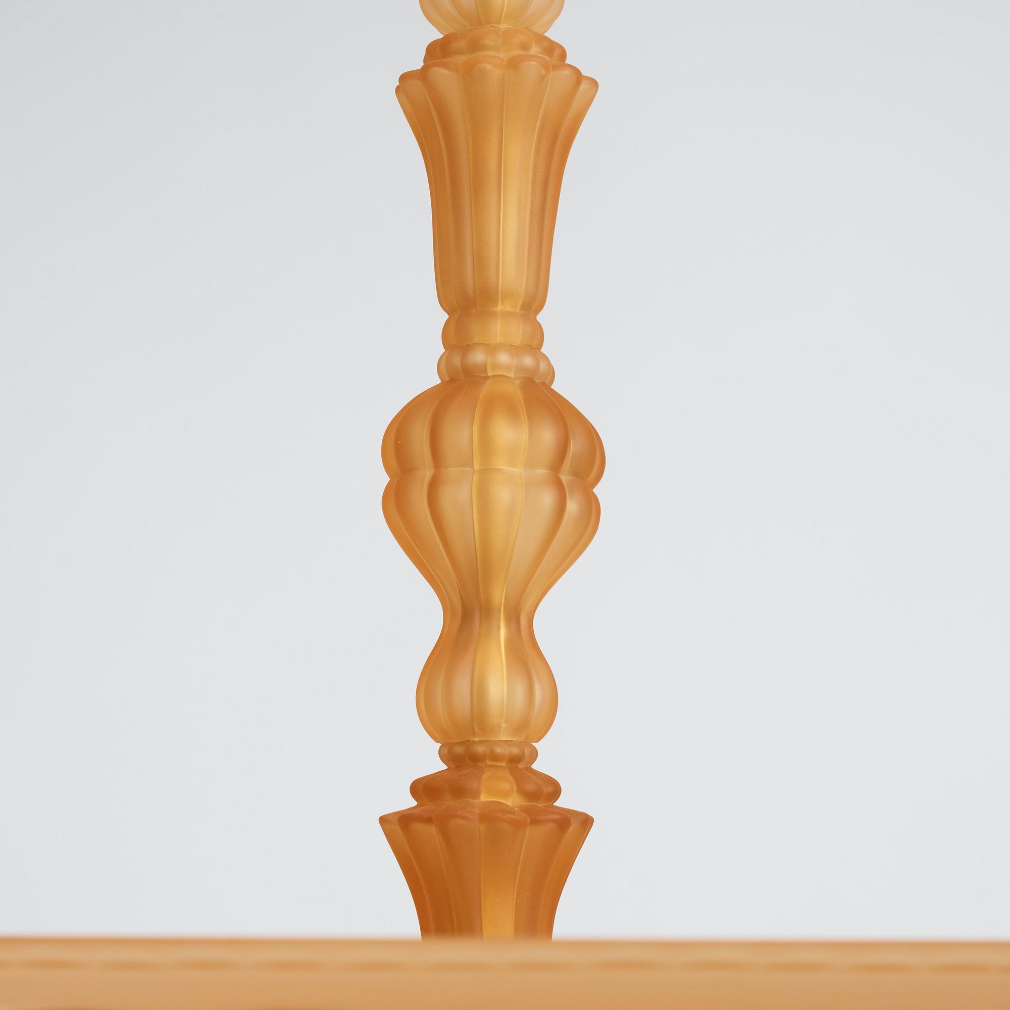 Edward Hald, & Erik Tidstrand, a ceiling lamp, Nordiska Kompaniet & Orrefors, executed ca 1926.