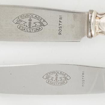 A Swedish Silver Cutlery, mark of Oscar Sjögren, Gothenburg 1927-28 (90 pieces).